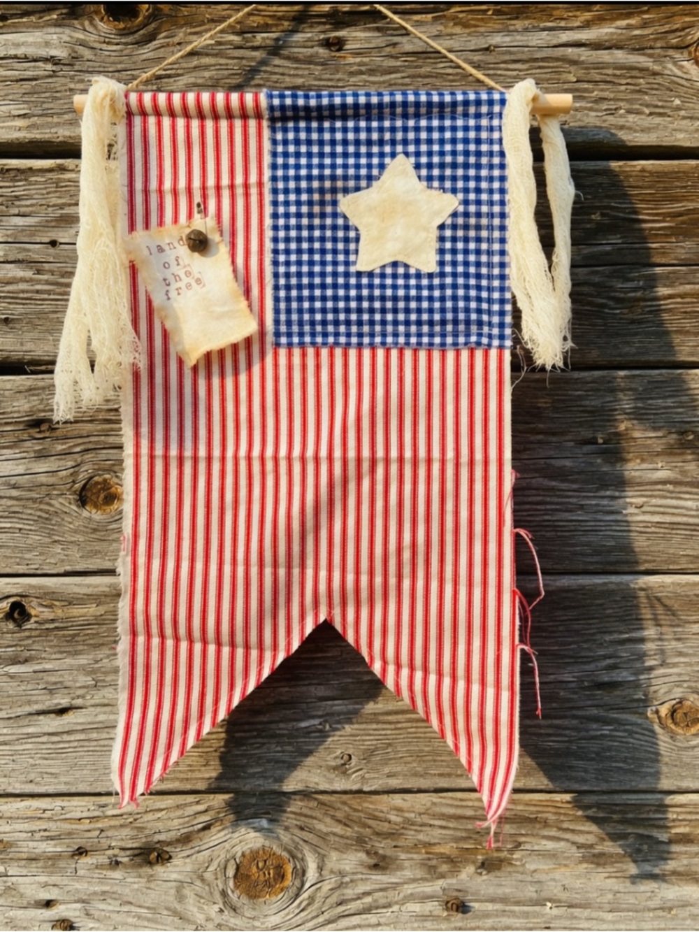 Primitive Patriotic Flag